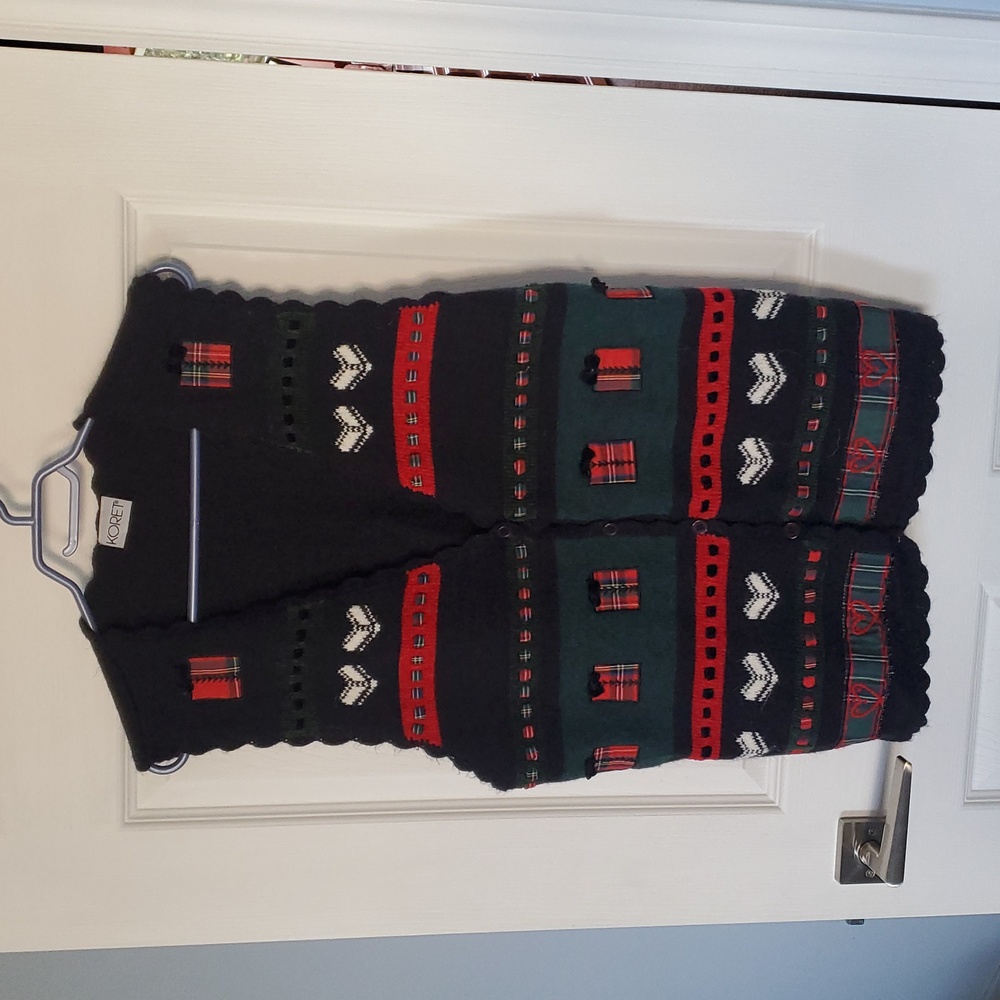Koret Womens Festive Christmas Button Up Cardigan Vest